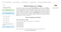 Desktop Screenshot of maths-college.fr