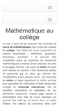 Mobile Screenshot of maths-college.fr