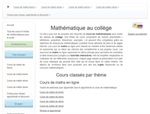 Tablet Screenshot of maths-college.fr